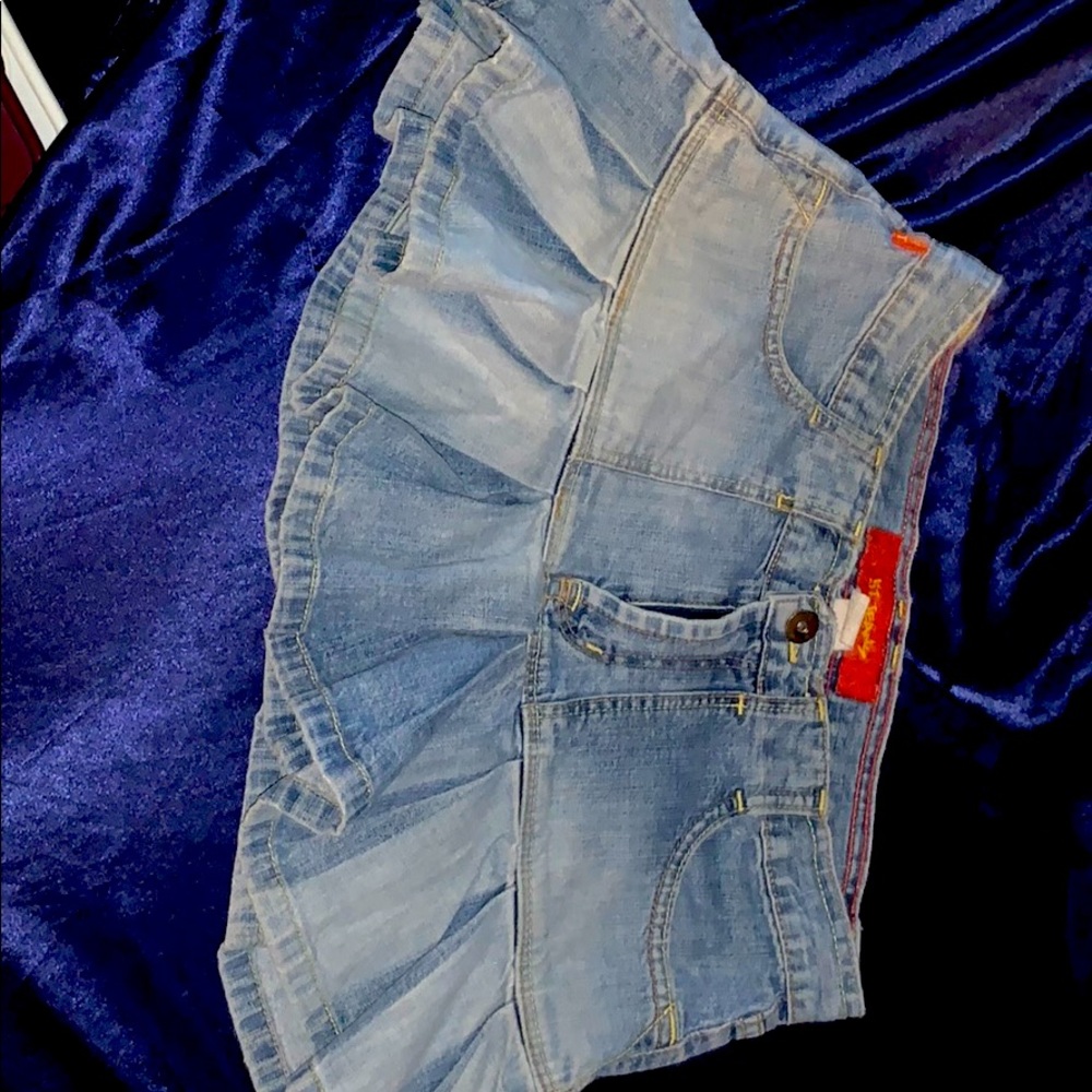 mini jean skirt